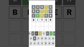 WORDLE gameplay gamingvideos game [upl. by Varion]