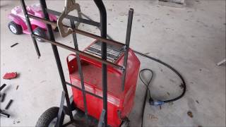 Lincoln AC 225 Arc Welder Project  Wire Organizer Hand Truck ac225 ac225 lincoln electric 220v [upl. by Georgine]