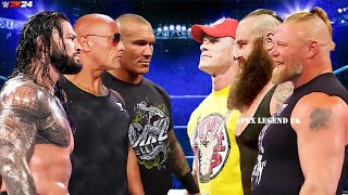 Roman Reigns The Rock amp Randy Orton vs Brock Lesnar Braun Strowman amp John Cena WWE 19 December 2024 [upl. by Gannie460]