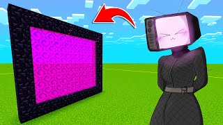 How To Make A Portal To The TV WOMAN Dimension In Minecraft [upl. by Remmer358]