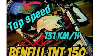 Benelli tnt 150i top speed 130 kmh benelli benellibikes [upl. by Euqinoj168]