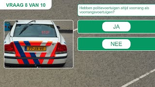 🚘 10 Vragen voor het CBR Auto Theorie Examen 🚗 [upl. by Hniv]