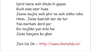 BANJARA FULL SONG LYRICS 2014 Jaise Banjare Ko Ghar  Ek Villain Song [upl. by Kieffer]