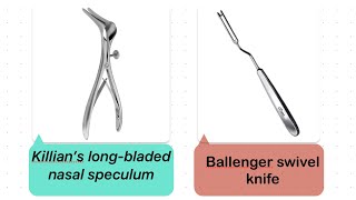 ENT instruments 4 Killian’s long bladed nasal speculum  Septoplasty  SMR [upl. by Brady]