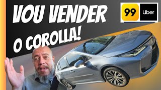 VOU VENDER O COROLLA HÍBRIDO uber corolla toyota [upl. by Eniffit]