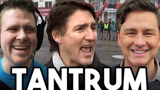 Pierre Unveils Immigration Plan  Trudeau FULL DIAPER TANTRUM at Photo Op [upl. by Ynaffi338]