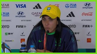 Womens World Cup Brazils Marta gets teary talking about her legacy [upl. by Rexford543]