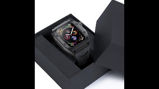 How to Quickly install Luxury Apple Watch Case 4445mm [upl. by Kuebbing]