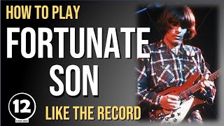 Fortunate Son  Creedence Clearwater Revival  Guitar Lesson [upl. by Dyan375]