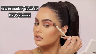 How To Apply Eyeshadow For Beginners Step By Step  Christen Dominique [upl. by Lachish]