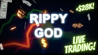 RippyGod Live Day Trading 28K Profits  January 10th Episode 1 [upl. by Lundt988]