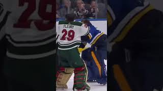 When MarcAndré Fleury tried to fight Jordan Binnington 😳 [upl. by Ikcaj]