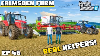 REAL HELPERS A CHANGE FOR THE SERIES  Calmsden Farm  Farming Simulator 22  Episode 46 [upl. by Ylicic154]