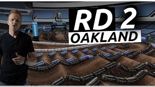 2022 Supercross Rd 2 Oakland  Track Analysis  WHO Will WIN Kenny  Stewart  Marv [upl. by Arocet]