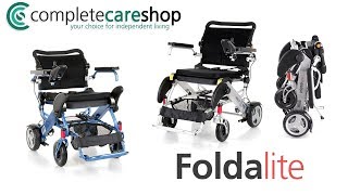 The Foldalite Folding Electric Wheelchair  Folded In Seconds Without The Need Of Any Tools [upl. by Hsekar]