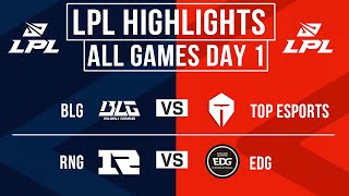 LPL Highlights ALL GAMES Day 1  LPL Spring Split 2024 [upl. by Airetak]