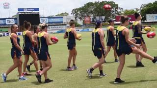 Crows Women Arrive in Darwin [upl. by Runkel]