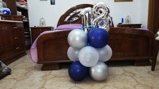 Composizione palloncini 18 anni [upl. by Hess]