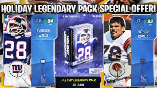 HOLIDAY LEGENDARY PACK SPECIAL OFFER LEGENDS EVERSON WALLS MUNOZ AND WILLIAMS [upl. by Etnahc]