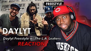 HE DROPPED KNOWLEDGE  First Time Reaction To Daylyt Freestyle w The LA Leakers 🔥 [upl. by Airottiv746]