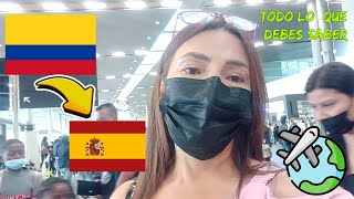 COMO VIAJAR A ESPAÑA COLOMBIA A MADRIDESPAÑA ✈CHECKIN MIGRACION Y ABORDAJE 2022 [upl. by Lennard]