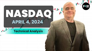 NASDAQ 100 Daily Forecast and Technical Analysis for April 04 2024 by Chris Lewis for FX Empire [upl. by Aicetel]