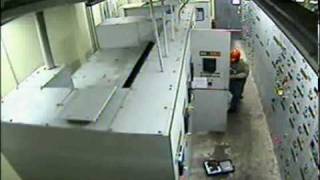 Electrical plantroom explosion caught on tapeflv [upl. by Gies450]