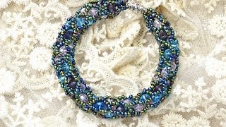 PandaHall Jewelry Making Tutorial Video  How to Make a Tubular Netting Stitch Bead Bracelet [upl. by Shaer279]