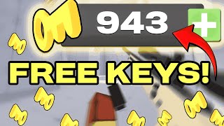 6 WAYS TO GET FREE KEYS ON ROBLOX RIVALSFAST AND EASY [upl. by Ahselef]