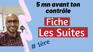 5 minutes avant ton contrôle  Fiche sur les suites [upl. by Enimisaj]