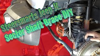 Jeep JLU SteerSmarts Sector Shaft Brace DIY [upl. by Ihsorih]