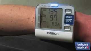 Just Home Medical Omron 7 Series Wrist Blood Pressure Monitor [upl. by Luapleahcim]