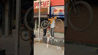 Cycle utha ke phaek dee sahil bhai ne customer kee nayi cycle dilwa dee fir viral shorts reels [upl. by Atteiram]