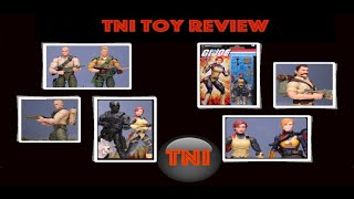 GI Joe Classified Retro Cardback Wave 1  Duke Scarlett And Recondo Action Figures Review [upl. by Eniamert740]