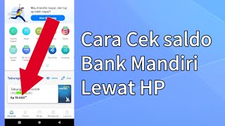 Cara Cek Saldo Bank Mandiri Lewat HP [upl. by Herrod]