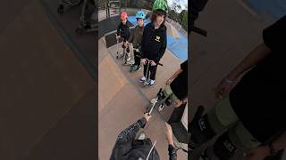 BRIFLIP ON EVERY SCOOTER🛴 scooters skatepark pov scootering challenges fyp [upl. by Aniuqahs]