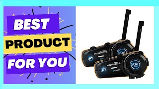 Best 2pcs Motorcycle Intercom Bluetooth Helmet Headset Review [upl. by Amak]