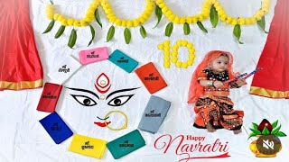 Navratri Baby Photoshoot ideas  Navratri Theme Baby Photoshoot  Maa Durga photoshoot for baby girl [upl. by Bank]