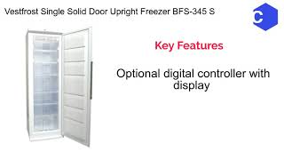 Vestfrost Upright Freezer BFS 345 S [upl. by Juanita389]