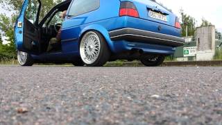 Golf 2MK 2 VR6 Sound ab Kat Leer geräumt [upl. by Ynamrej]