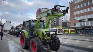 Bauern Demo  Bauernprotest Kiel 812024 Trecker und Laster in der Kieler Innenstadt [upl. by Enelym]