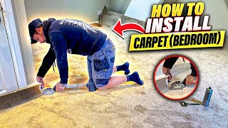 How To Install Carpet Onto Existing UnderlayGrippers  Step By Step Guide [upl. by Annek]