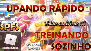 FIQUE FORTE RÁPIDO ROBLOX  Super Power Fighting Simulator   DICA PARA TREINAR SOZINHO [upl. by Enilrem]