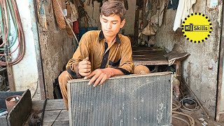 This Young Mechanic Is Brilliant In Radiator Repairing  Hit Skills [upl. by Ariad]