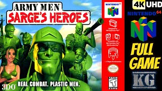 Army Men Sarges Heroes N64 Longplay Walkthrough Playthrough FULL GAME 4K60ᶠᵖˢ UHD🔴 [upl. by Grindle176]