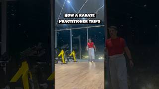 Tripping Normal Person vs Karateka 🥋 karate shorts [upl. by Cleodell]