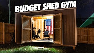 I Built a Budget Home Gym In A Backyard Shed [upl. by Regazzi522]