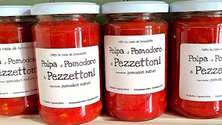 CONSERVA DI POMODORO A PEZZETTONI FATTA IN CASA  Homemade Diced Tomatoes [upl. by Pilif]