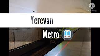 First Metro travel in Yerevan Armenia 🇦🇲 [upl. by Odlawso]