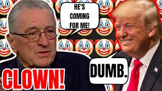 CLOWN Robert DeNiro Goes On INSANE TDS FUELED RANT over TRUMP Hollywood is DUMB amp CRINGE [upl. by Atilamrac151]